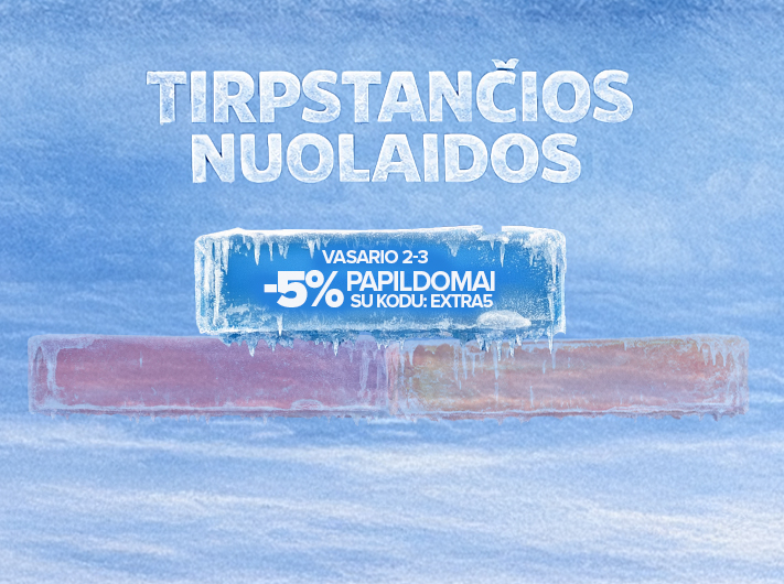 Finalinio i&scaron;pardavimo paskutinės dienos! Gauk papildomą nuolaidą su kodais: EXTRA15, EXTRA10, EXTRA5. Paskubėk &ndash; pasiūlymas ribotą laiką!
